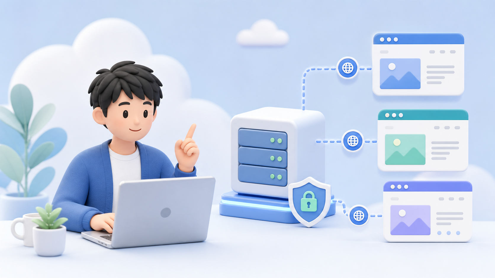 一つのサーバーで三つのブログを安全に管理するブロガー